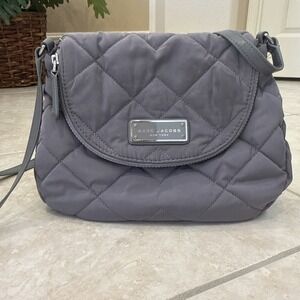 Marc Jacobs Quilted Nylon Crossbody in Gray